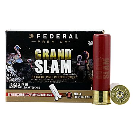 12 Gauge Grand Slam 3.5'' 4 Shot Shotshells - 5 Rounds