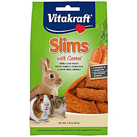 1.76 oz Slims w/ Carrot Rabbit Treat