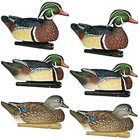 Topflight Wood Duck Decoys - 6 Pk