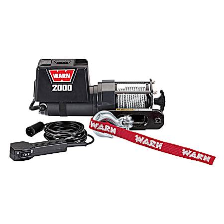 2,000 lb DC 12V Electric Winch