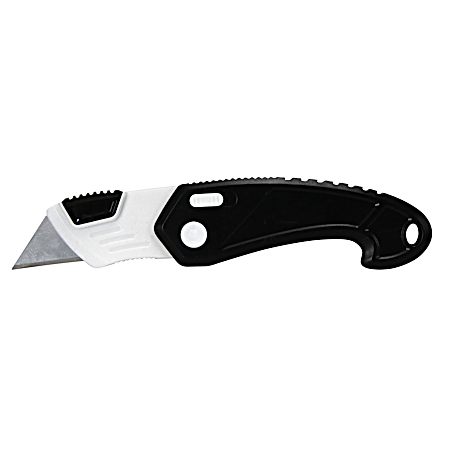 Folding & Locking Plastic Utility Knife w/ 6 Blades