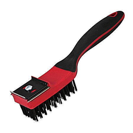 1-1/2 in Soft Grip Steel Wire Brush w/ 6 x 10 Rows