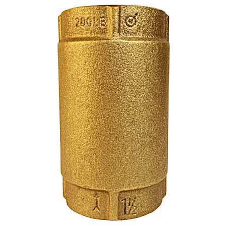 1-1/2 in Brass Check Valve