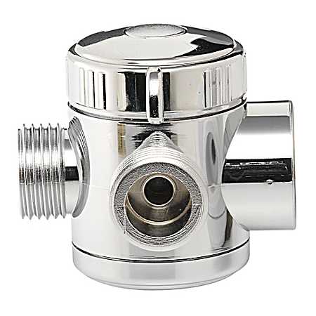 3-Way Chrome Shower Diverter Valve