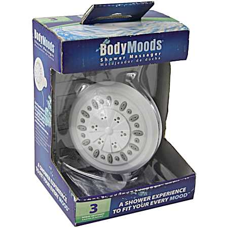 Fixed 3-Setting Showerhead - White
