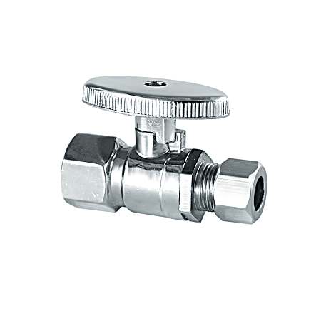 1/4-Turn Straight Valve - 3/8 FIP x 3/8 OD
