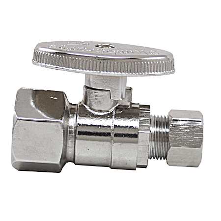 1/4-Turn Straight Valve - 1/2 FIP x 3/8 OD
