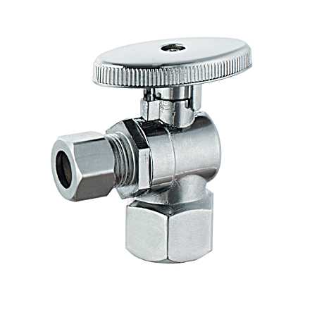 1/4-Turn Angled Valve - 1/2 FIP x 3/8 OD