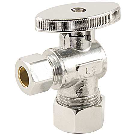 1/4-Turn Angled Valve - 5/8 OD x 3/8 OD