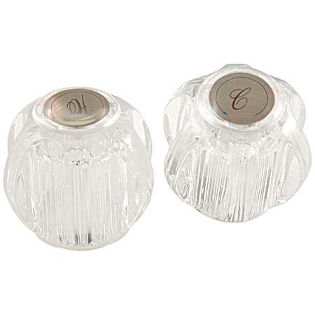 Clear Lavatory & Kitchen Faucet Handles Twin Repair Kit