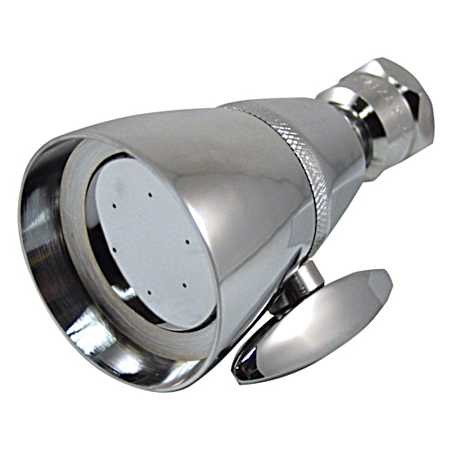 Chrome Finish Solid Brass Adjustable Shower Head