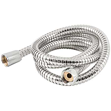 84 in Stainless Steel No-Kink Shower Hose