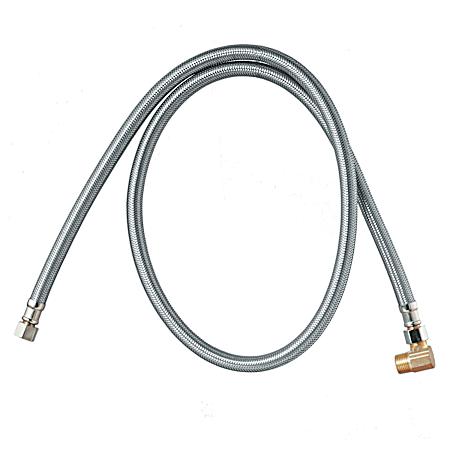 10 ft x 3/8 x 3/8 in Stainless Steel Dishwasher Supply Line