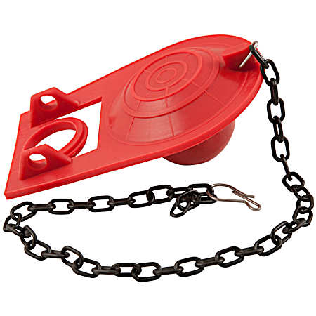 2 in Red Universal Toilet Flapper