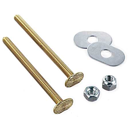 1/4 in x 2-1/4 in Solid Brass Toilet Bolt Set
