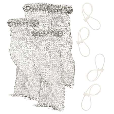 Stainless Steel Washing Machine Lint Traps - 4 Pc