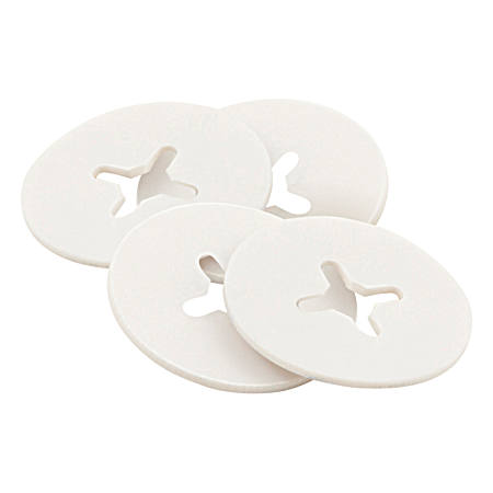 White Toilet Bolt Retaining Washers