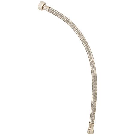 3/8 in OD x 1/2 in FIP x 16 in Braided Stainless Steel Faucet Supply Line