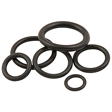 Black Assorted O-Rings - 6 Pk