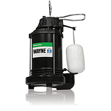1/2 HP Epoxy Coated Cast Iron Submersible Sump Pump