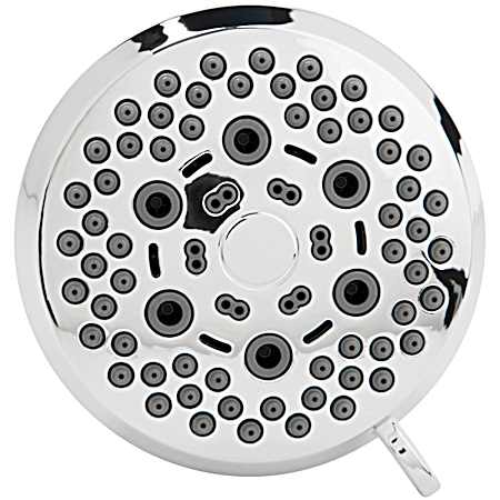 3.5 in Chrome Sport Fixed Shower Head w/6 Sprays
