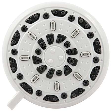 3 in White Serene 3-Spray Fixed Shower Head