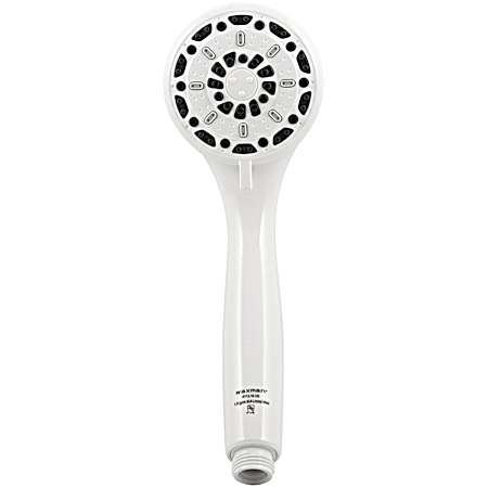 3 in White Serene Handheld Shower Head w/ 3 Sprays
