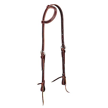 Latigo Leather Flat Sliding Ear Headstall