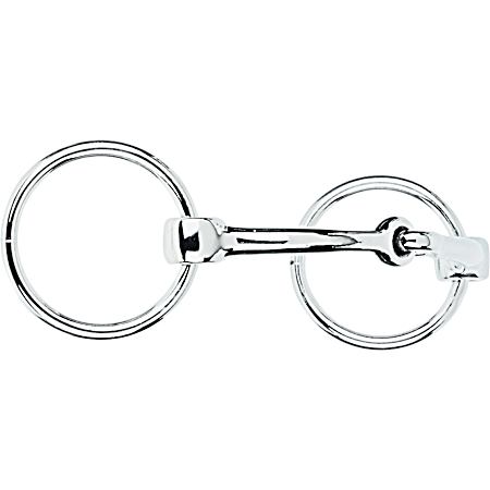 5-1/4 in Silver Ring Snaffle Bit