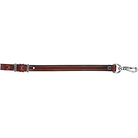 5/8 in x 16 in Burgundy Leather Girth Connector Strap