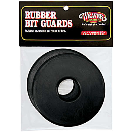 Black Rubber Bit Guards - 2 Pk