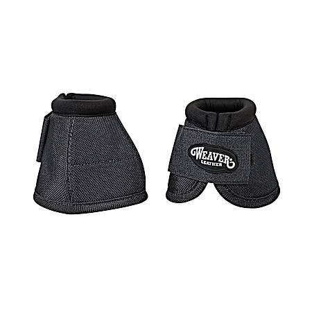 Ballistic Large Black No Turn Bell Boots - 1 Pair