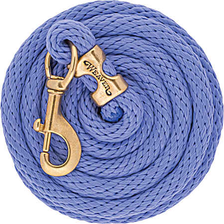 5/8 in x 10 ft Poly Lead Rope w/ Solid Brass 225 Snap