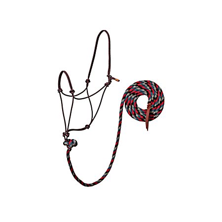 EcoLuxe Bamboo Average Rope Halter w/ 10 ft Lead