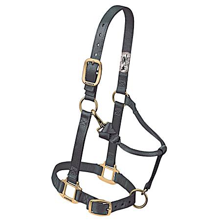 1 in Original Small Graphite Adjustable Chin & Throat Snap Halter