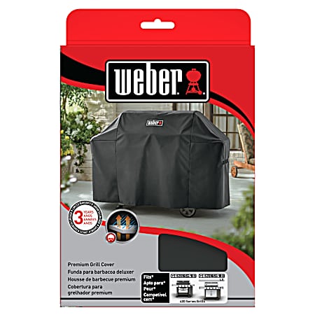 Genesis II & Genesis II LX 400 Series Premium Black Polyester Gas Grill Cover