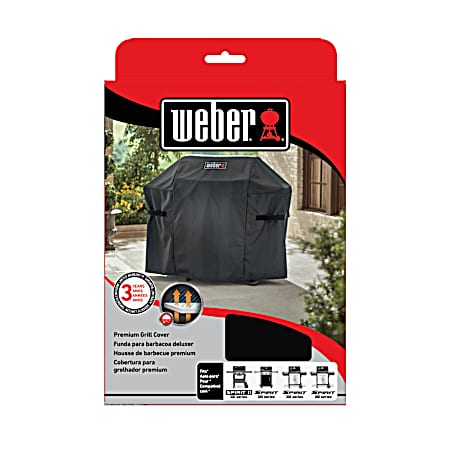Spirit II 300 Premium Black Polyester Gas Grill Cover