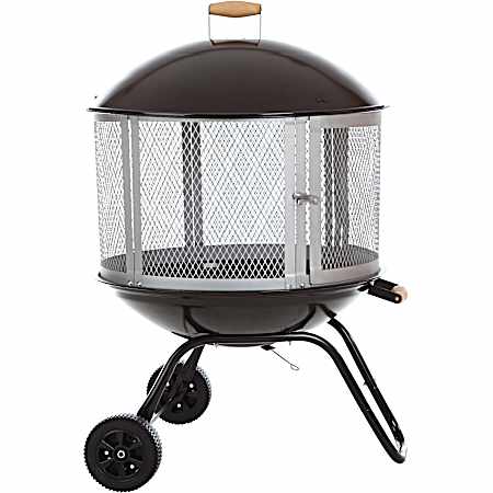 Bessemer 28 in Black Round Patio Fire Pit