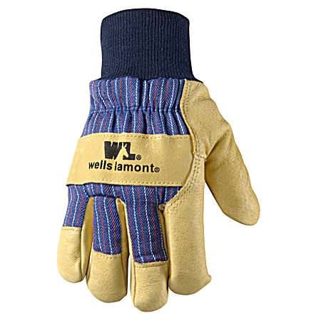 Men's Tan Insulated Palomino Grain Leather Gloves