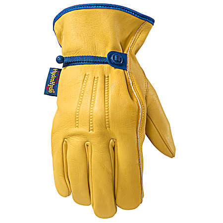 Men's Gold Hydrahyde Grain Cowhide Gloves
