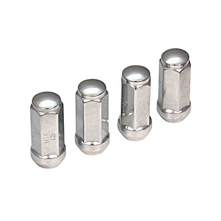 14mm Chrome XL Bulge Acorn Lug Nuts - 4 Pk