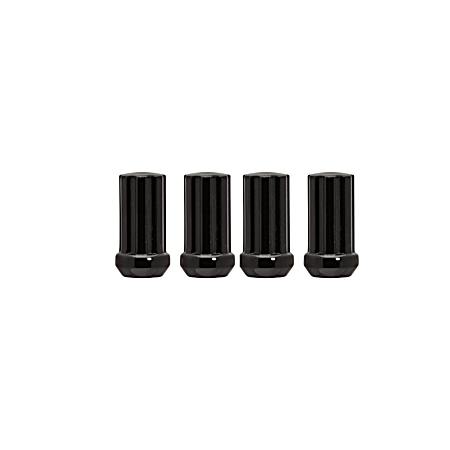 14mm Black Chrome Duplex Spline Lug Nuts - 4 Pk