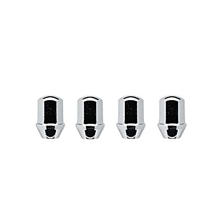 Dodge 14mm Chrome Duplex Bulge Acorn Lug Nuts - 4 Pk