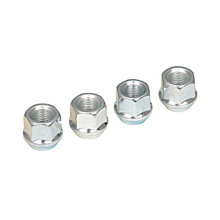 0.5 in Chrome Open End Bulge Lug Nuts - 4 Pk