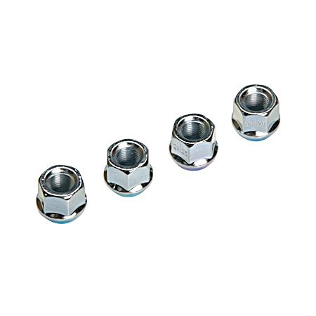 12mm Chrome Open End Bulge Lug Nuts - 4 Pk