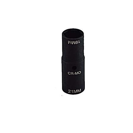 19mm & 21mm Black Thin Wall Flip Socket Adapter