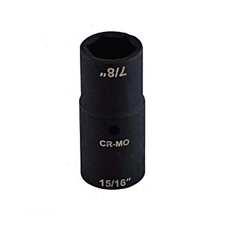 0.9375 in & 0.875 in Black Thin Wall Flip Socket Adapter