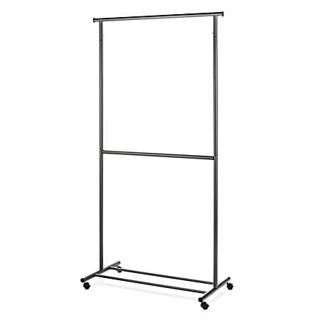 Gunmetal 2-Rod Garment Rack
