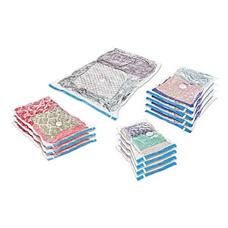 Spacemaker 12 Pc Clear Vacuum Storage Bag Combo