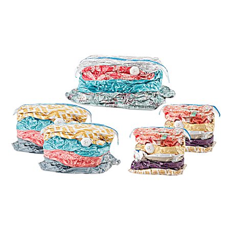 Spacemaker 5 Pc Clear Vacuum Storage Cube Combo